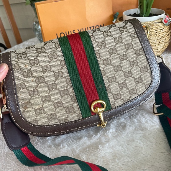 Gucci Brown cherry line crossbody bag - Picture 14 of 16